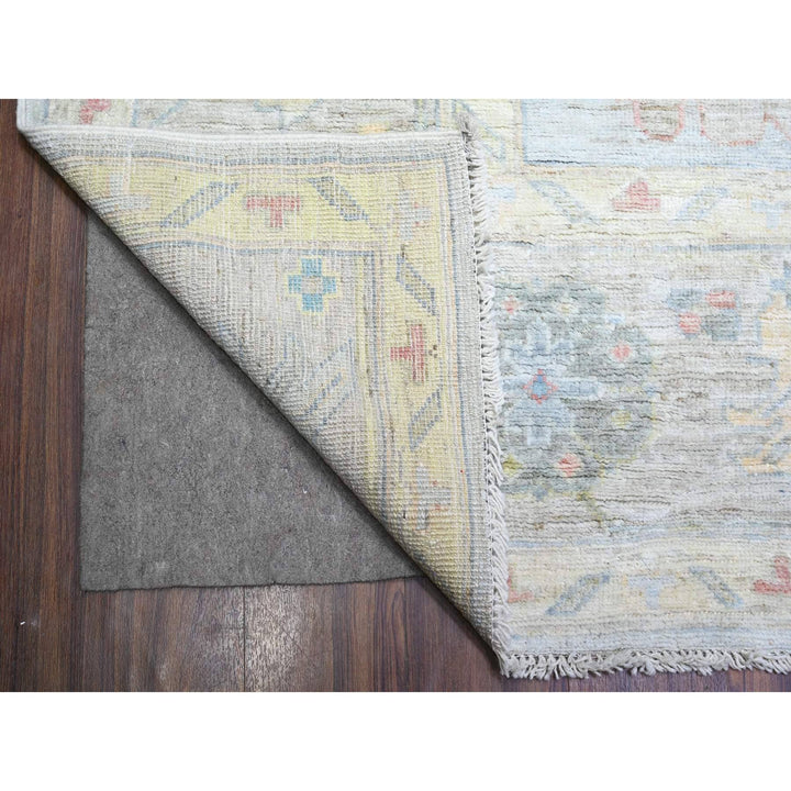 10'1" x 12'7" New Hand Knotted Blue Wool Rectangle Oriental Rug - MOA10288090