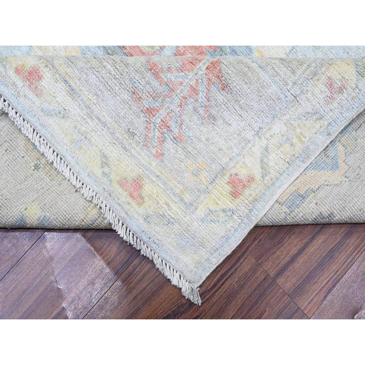 10'1" x 12'7" New Hand Knotted Blue Wool Rectangle Oriental Rug - MOA10288090