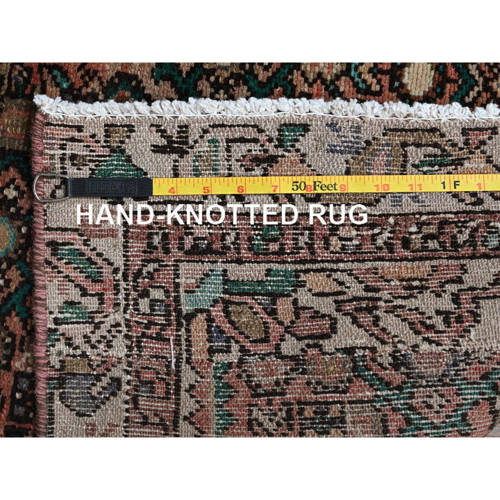 3'0" x 8'1" Vintage Hand Knotted Orange Wool Runner Oriental Rug - MOA102880