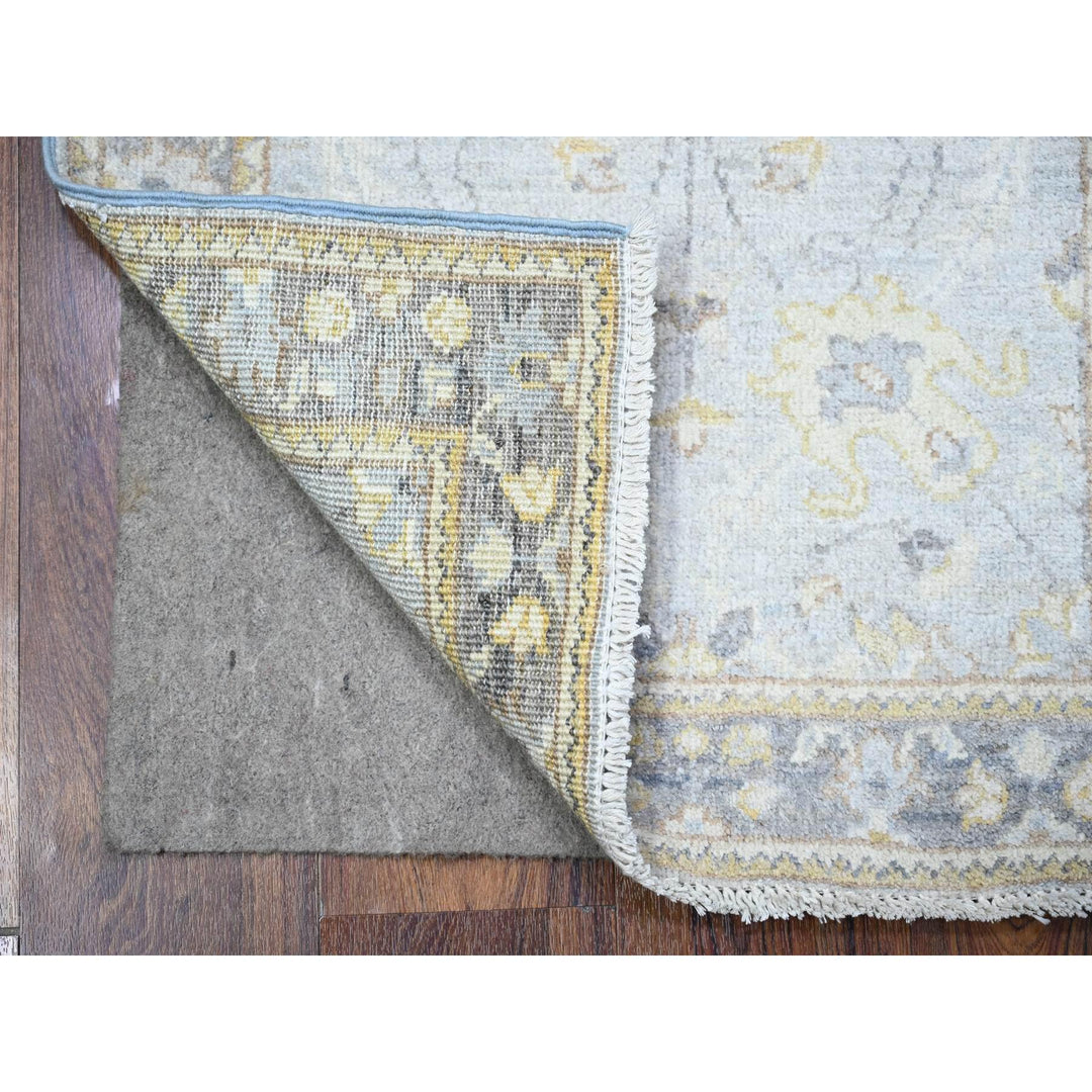 2'2" x 2'10" New Hand Knotted Grey Cotton Rectangle Oriental Rug - MOA10288427