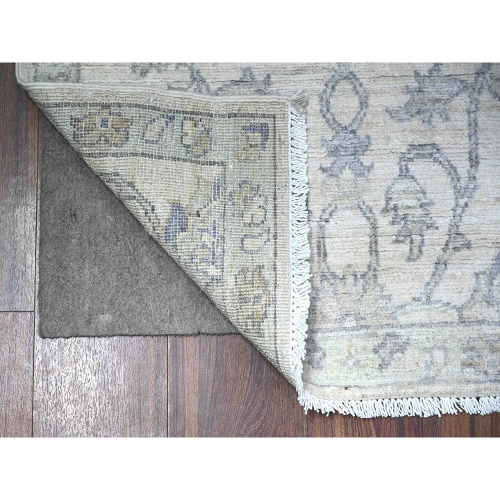 2'6" x 9'10" New Hand Knotted Ivory Wool Runner Oriental Rug - MOA10288550