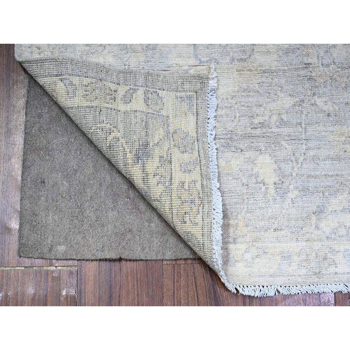 2'6" x 7'10" New Hand Knotted Grey Wool Runner Oriental Rug - MOA10288555