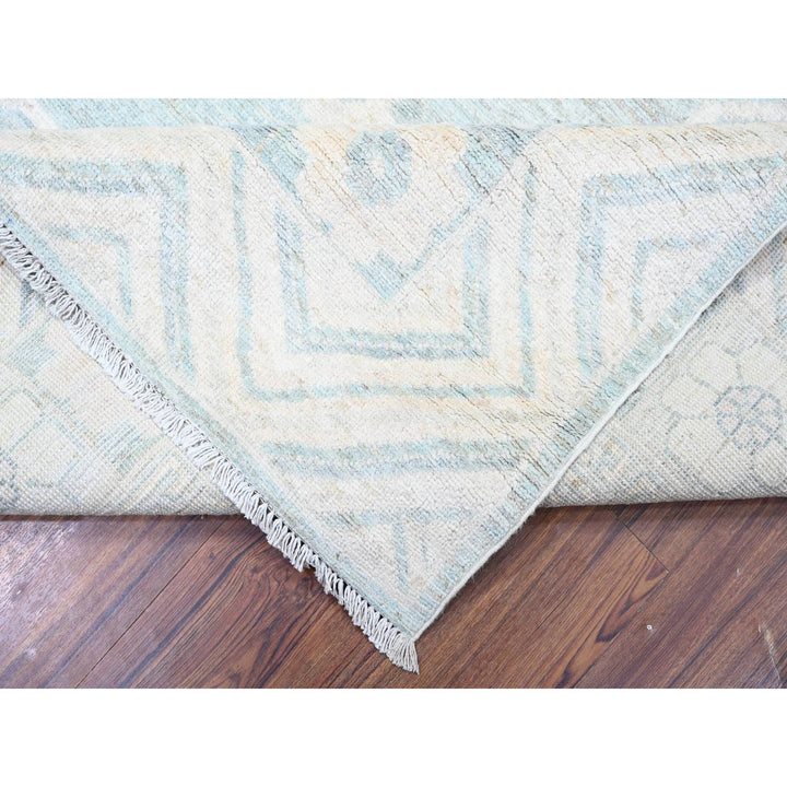 8'10" x 11'3" New Hand Knotted Blue Wool Rectangle Oriental Rug - MOA10288561