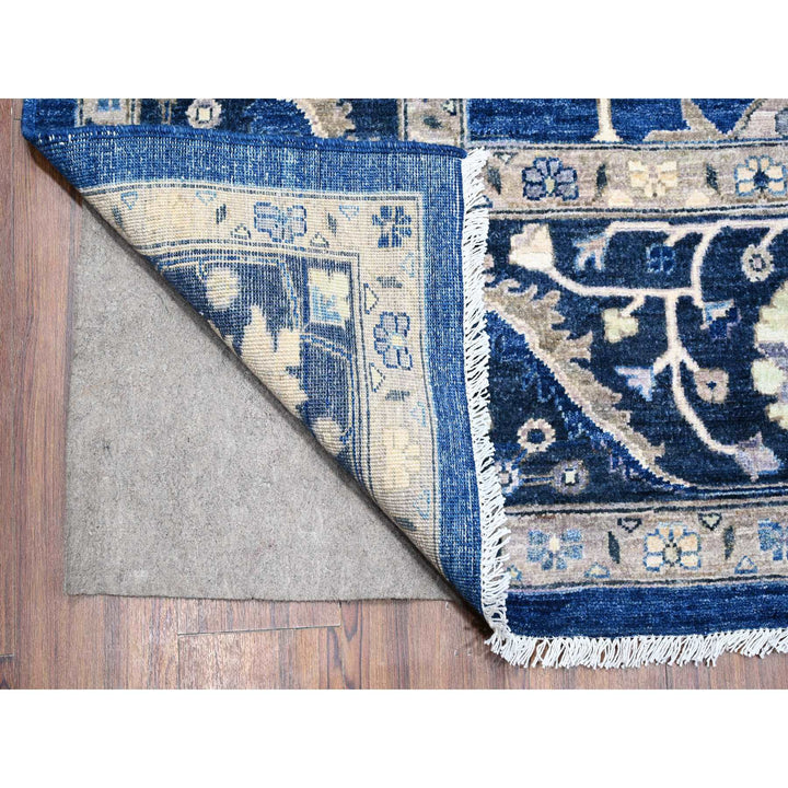 8'11" x 11'7" New Hand Knotted Blue Cotton Rectangle Oriental Rug - MOA10288646