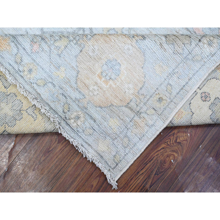 8'3" x 10'0" New Hand Knotted Grey Wool Rectangle Oriental Rug - MOA10288649