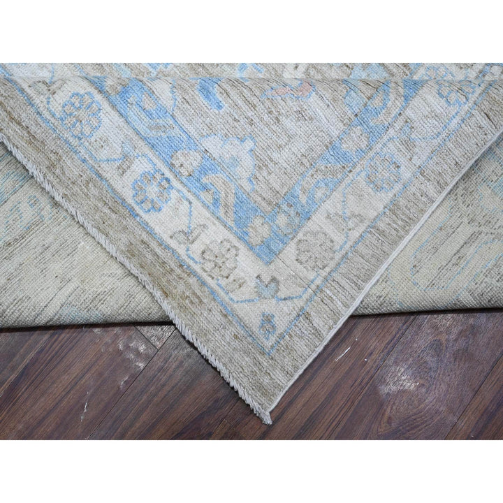 14'0" x 17'9" New Hand Knotted Grey Wool Rectangle Oriental Rug - MOA10288700