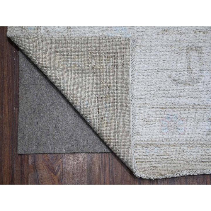 13'10" x 19'5" New Hand Knotted Grey Wool Rectangle Oriental Rug - MOA10288701