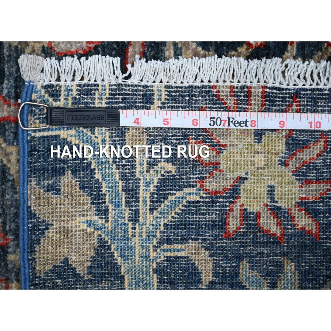 5'10" x 5'10" New Hand Knotted Blue Cotton Square Oriental Rug - MOA10288764