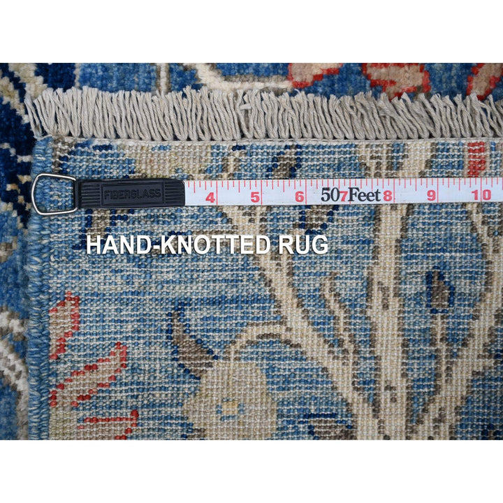 4'11" x 6'10" New Hand Knotted Blue Wool Rectangle Oriental Rug - MOA10288765