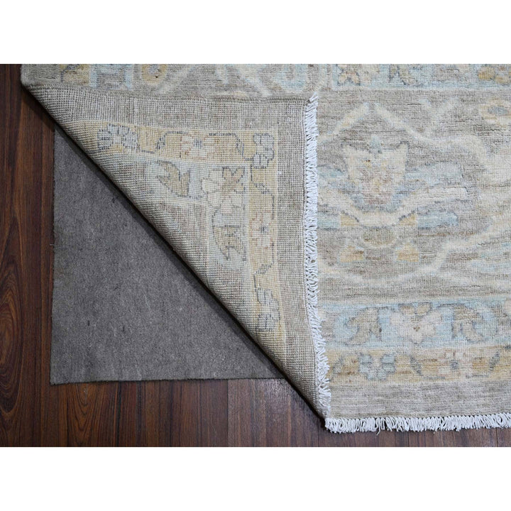 13'11" x 17'0" New Hand Knotted Grey Wool Rectangle Oriental Rug - MOA10288785