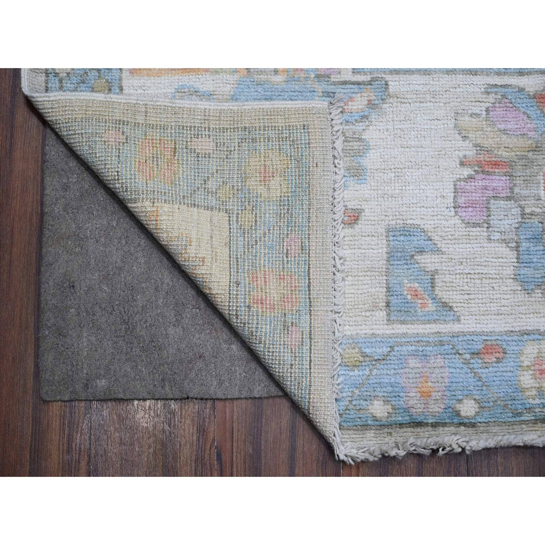 8'0" x 15'4" New Hand Knotted Grey Wool Rectangle Oriental Rug - MOA10288798