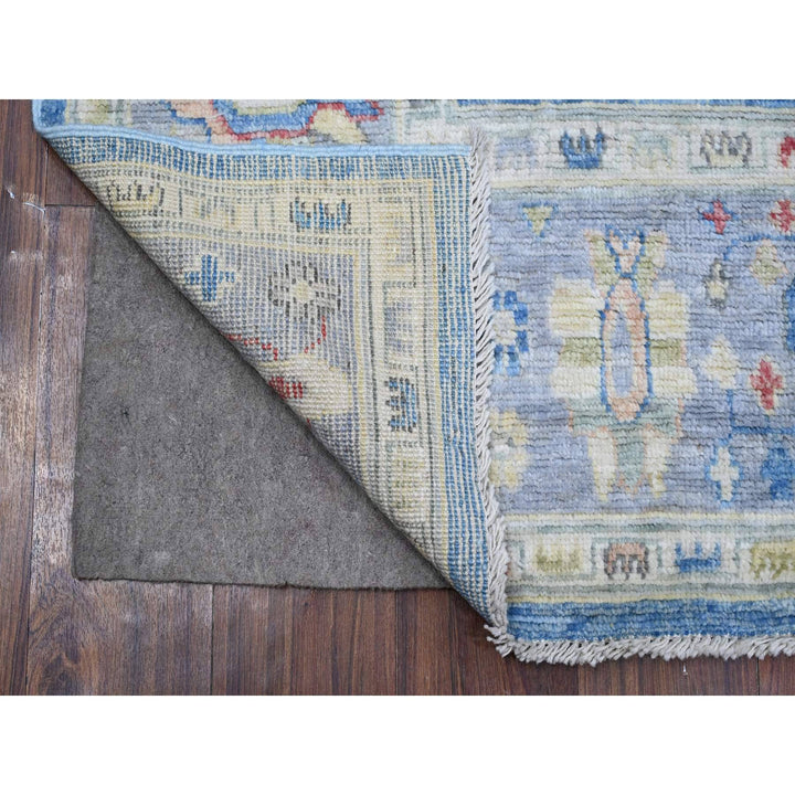 5'9" x 8'10" New Hand Knotted Blue Wool Rectangle Oriental Rug - MOA10288799