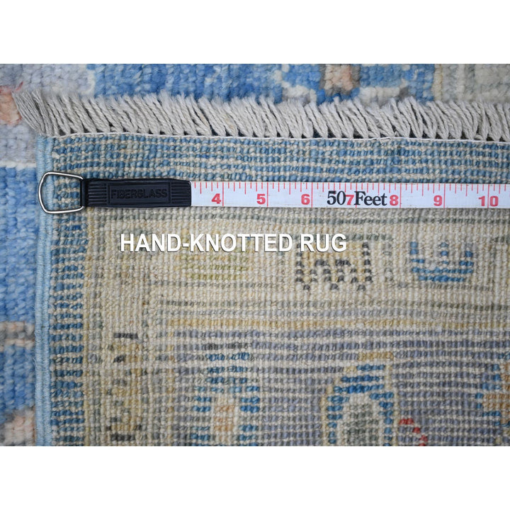 5'9" x 8'10" New Hand Knotted Blue Wool Rectangle Oriental Rug - MOA10288799