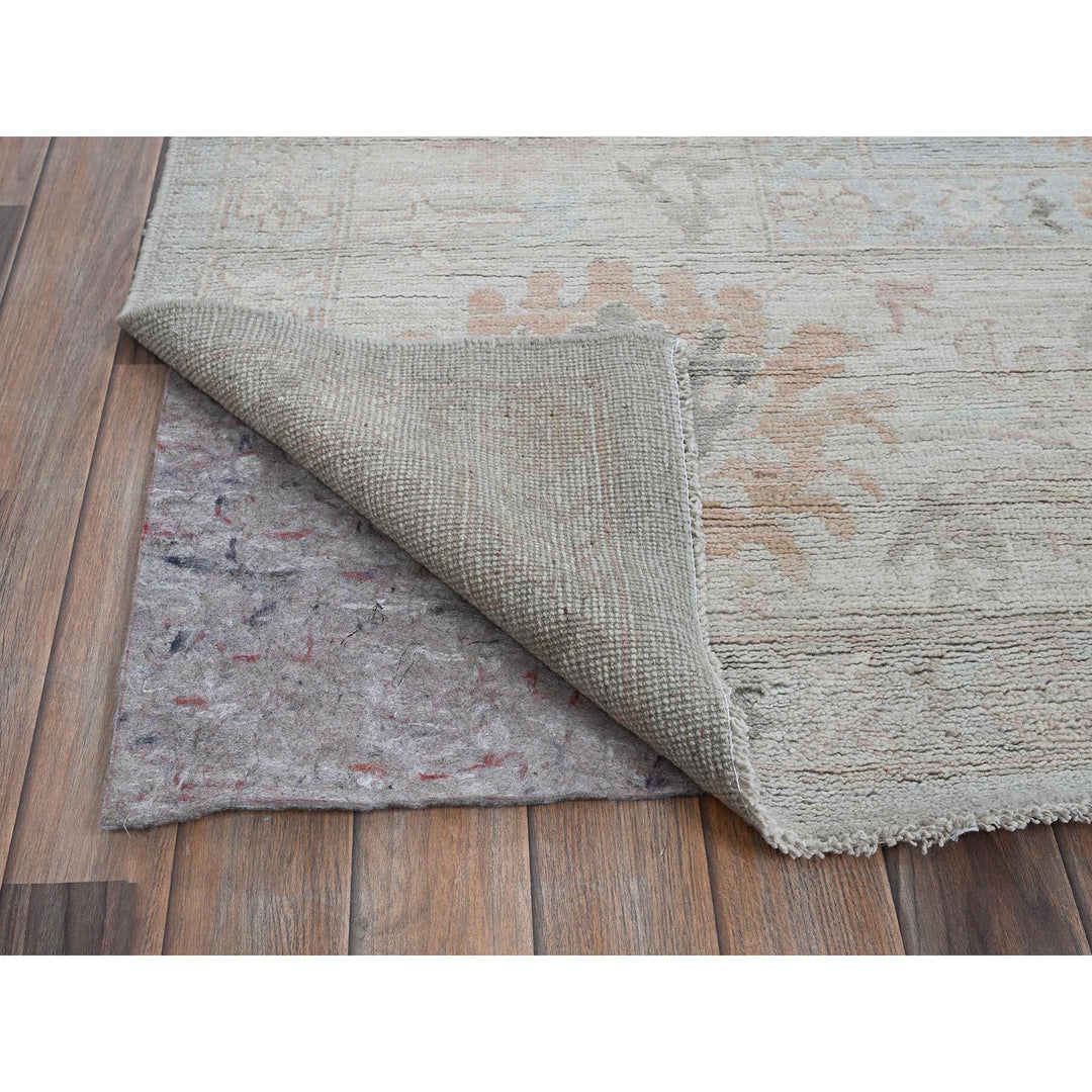 10'2" x 13'8" New Hand Knotted Blue Wool Rectangle Oriental Rug - MOA102887