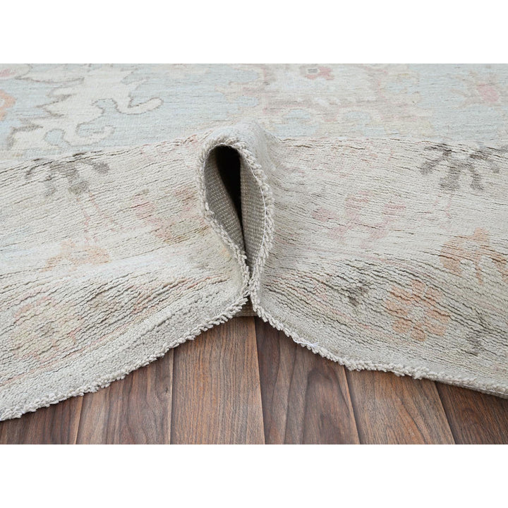 10'2" x 13'8" New Hand Knotted Blue Wool Rectangle Oriental Rug - MOA102887