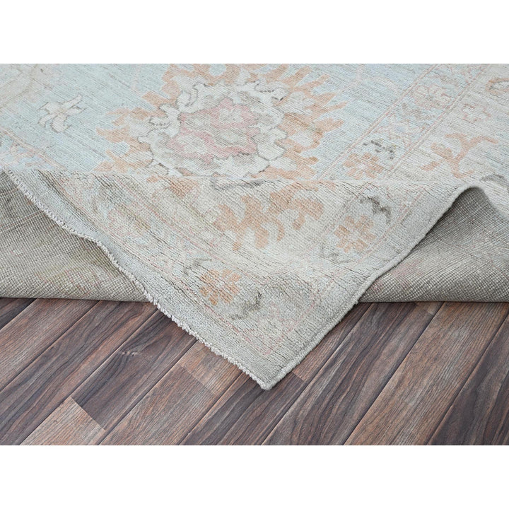 10'2" x 13'8" New Hand Knotted Blue Wool Rectangle Oriental Rug - MOA102887