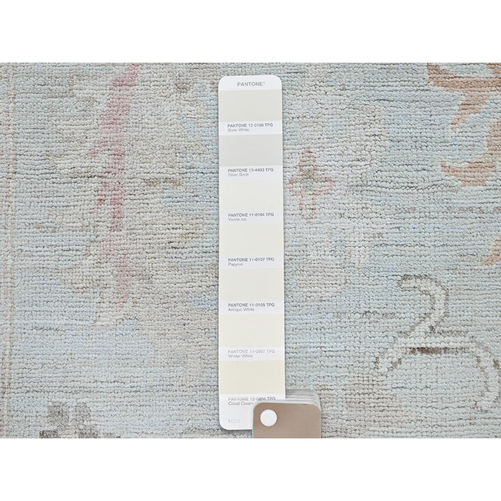 10'2" x 13'8" New Hand Knotted Blue Wool Rectangle Oriental Rug - MOA102887