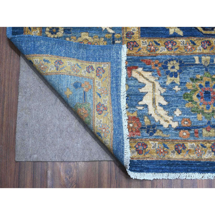 10'3" x 13'5" New Hand Knotted Blue Wool Rectangle Oriental Rug - MOA10288814