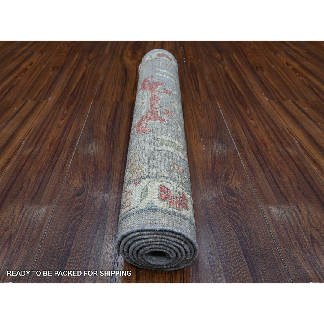 2'6" x 6'0" New Hand Knotted Black Wool Runner Oriental Rug - MOA10288905