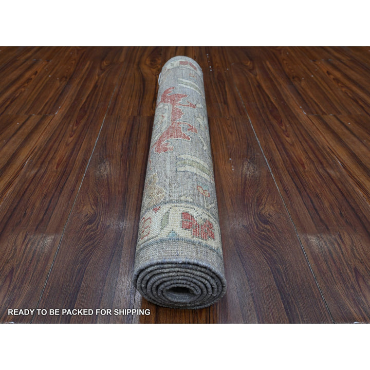 2'6" x 6'0" New Hand Knotted Black Wool Runner Oriental Rug - MOA10288905