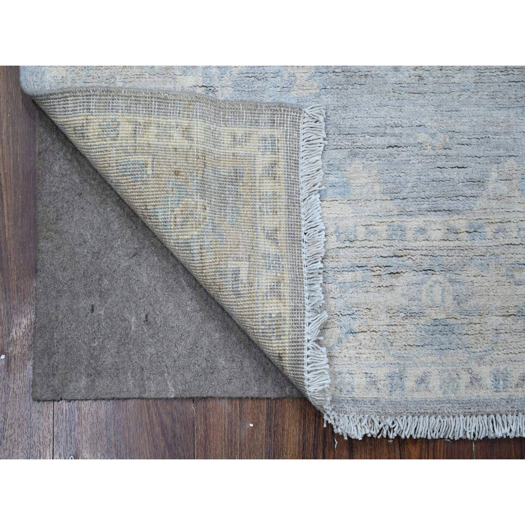 3'0" x 4'11" New Hand Knotted Grey Wool Rectangle Oriental Rug - MOA10288910