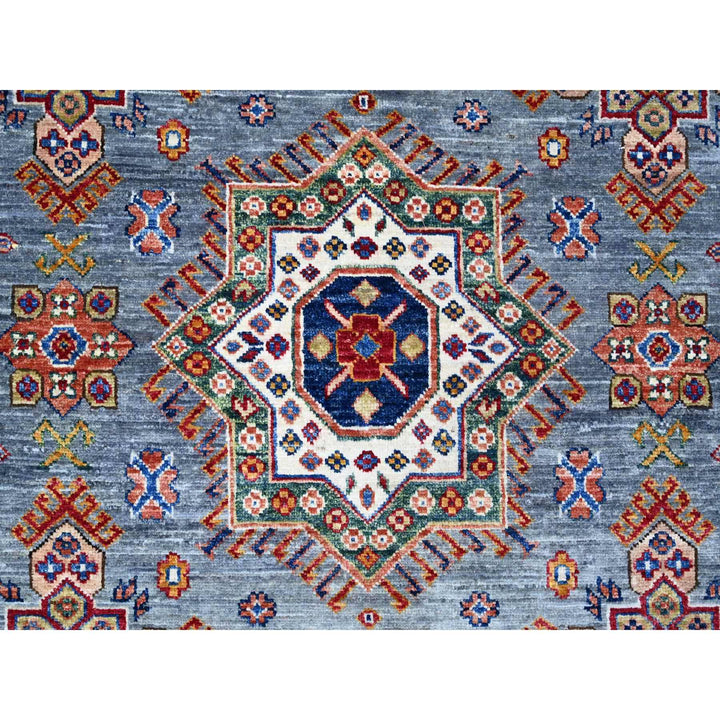 8'10" x 12'0" New Hand Knotted Blue Cotton Rectangle Oriental Rug - MOA10288915