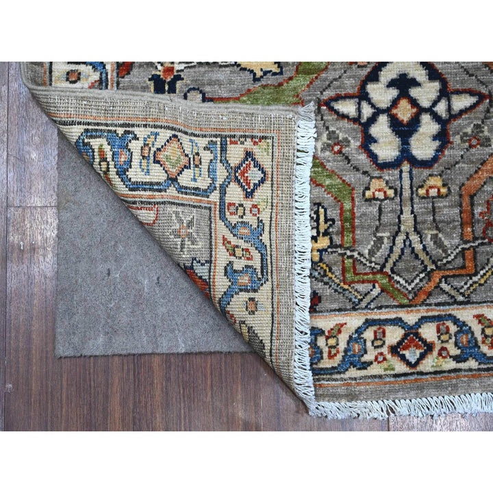 3'0" x 11'10" New Hand Knotted Grey Wool Runner Oriental Rug - MOA10288936