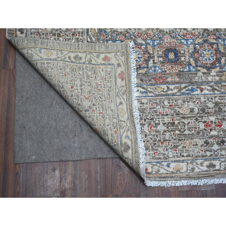 8'3" x 10'0" New Hand Knotted Grey Cotton Rectangle Oriental Rug - MOA10288962