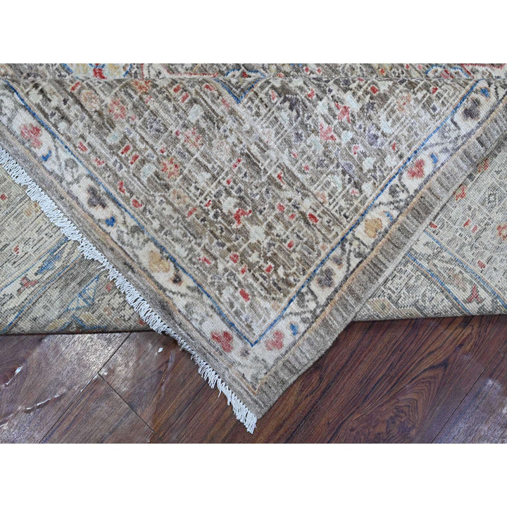 8'3" x 10'0" New Hand Knotted Grey Cotton Rectangle Oriental Rug - MOA10288962