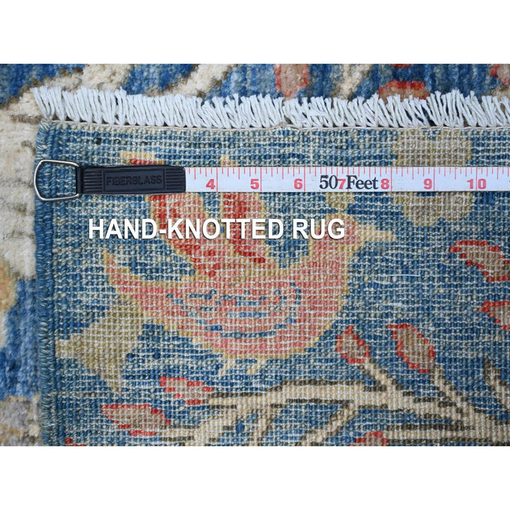 3'10" x 5'9" New Hand Knotted Blue Wool Rectangle Oriental Rug - MOA10288999