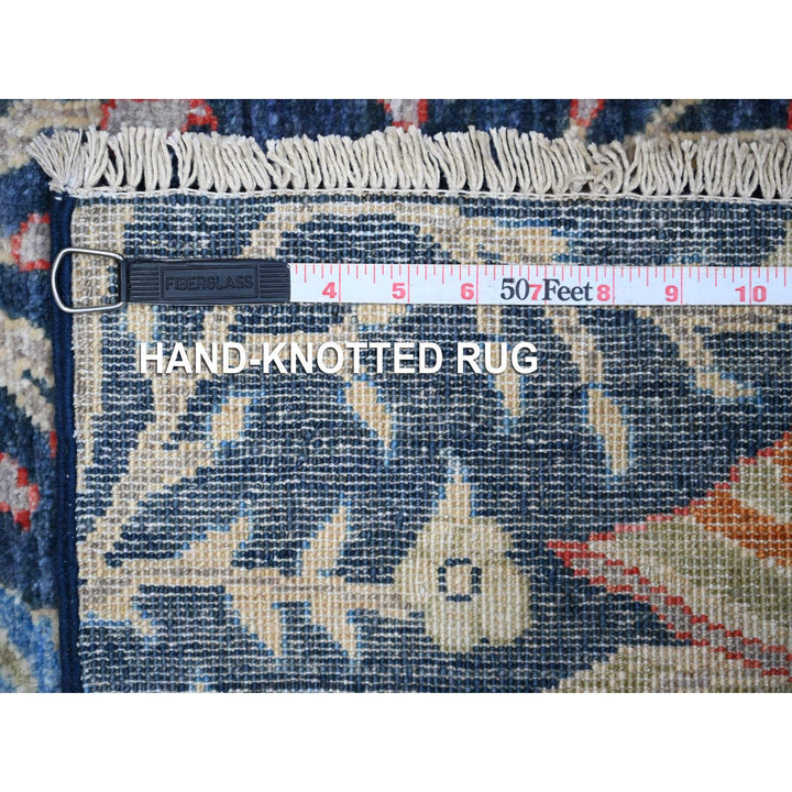 2'4" x 5'10" New Hand Knotted Blue Wool Runner Oriental Rug - MOA10289051