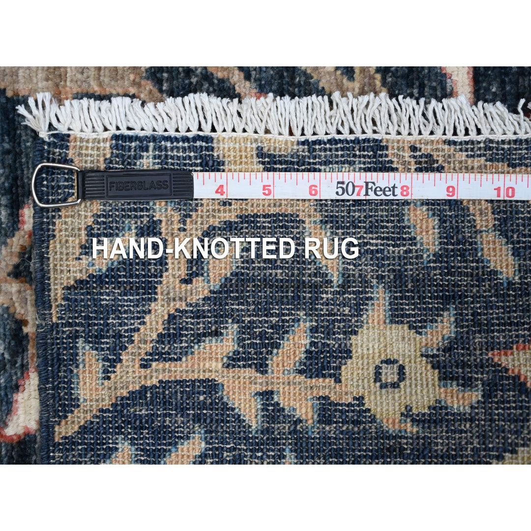 3'1" x 4'11" New Hand Knotted Blue Wool Rectangle Oriental Rug - MOA10289059