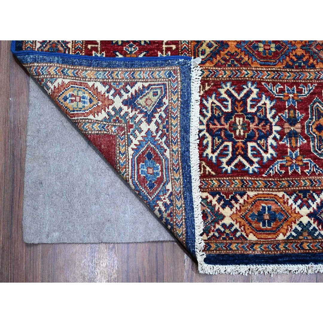 8'9" x 12'6" New Hand Knotted Blue Wool Rectangle Oriental Rug - MOA10289083