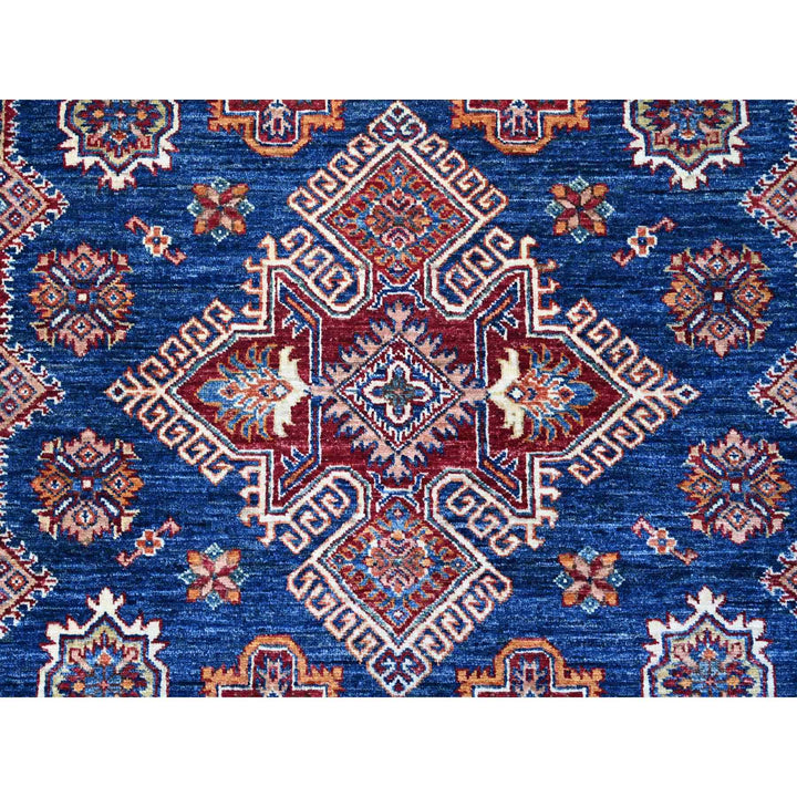 8'9" x 12'6" New Hand Knotted Blue Wool Rectangle Oriental Rug - MOA10289083