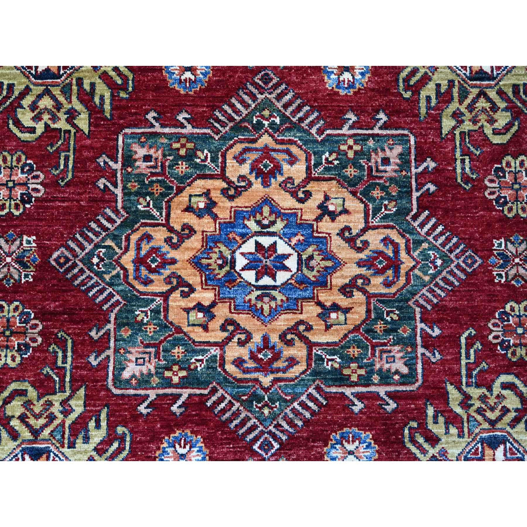 7'10" x 10'8" New Hand Knotted Red Wool Rectangle Oriental Rug - MOA10289088