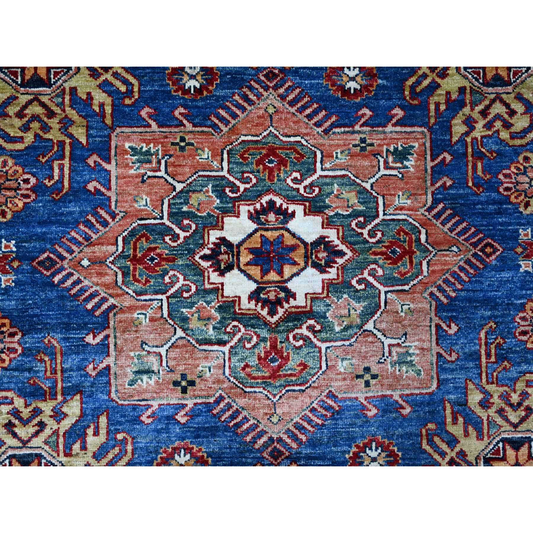 8'2" x 9'10" New Hand Knotted Blue Wool Rectangle Oriental Rug - MOA10289090