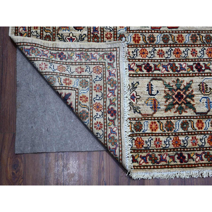 9'0" x 12'3" New Hand Knotted Grey Wool Rectangle Oriental Rug - MOA10289103