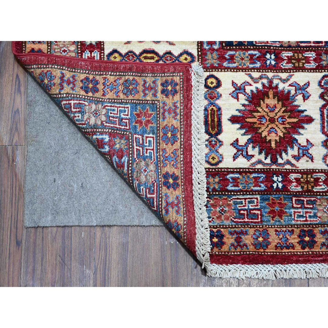 8'10" x 12'5" New Hand Knotted Red Wool Rectangle Oriental Rug - MOA10289132