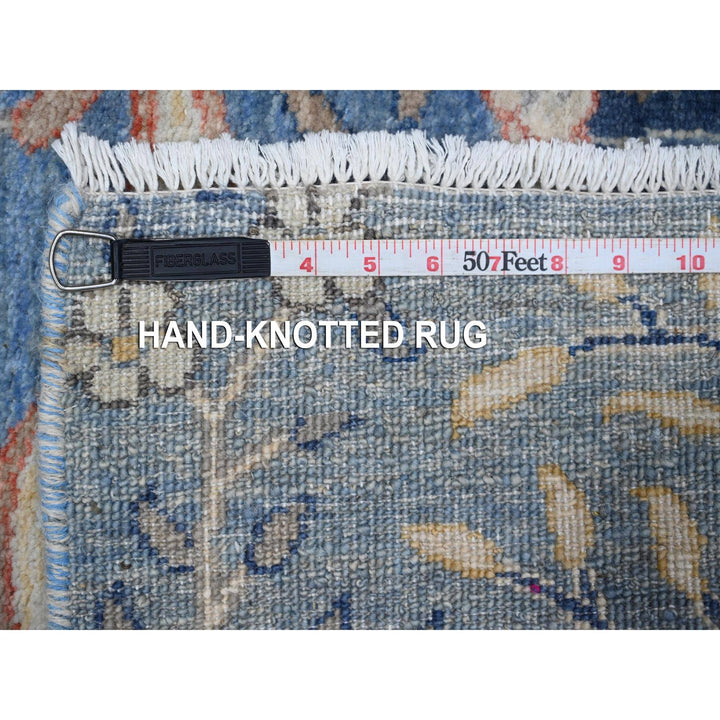 2'6" x 8'2" New Hand Knotted Blue Wool Runner Oriental Rug - MOA10289164