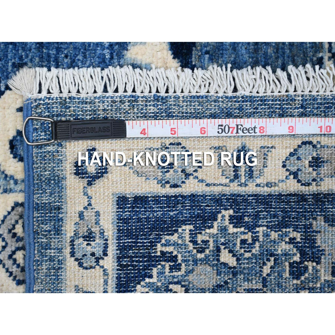 5'11" x 8'10" New Hand Knotted Blue Cotton Rectangle Oriental Rug - MOA10289176