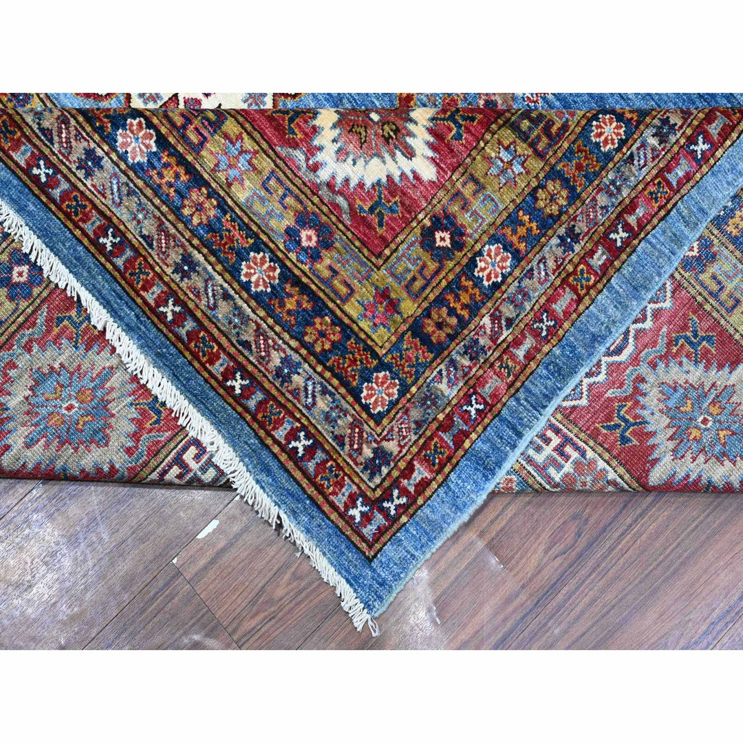 10'2" x 13'8" New Hand Knotted Blue Wool Rectangle Oriental Rug - MOA10289198