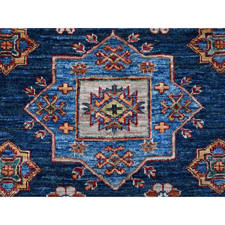 8'2" x 9'10" New Hand Knotted Blue Wool Rectangle Oriental Rug - MOA10289201