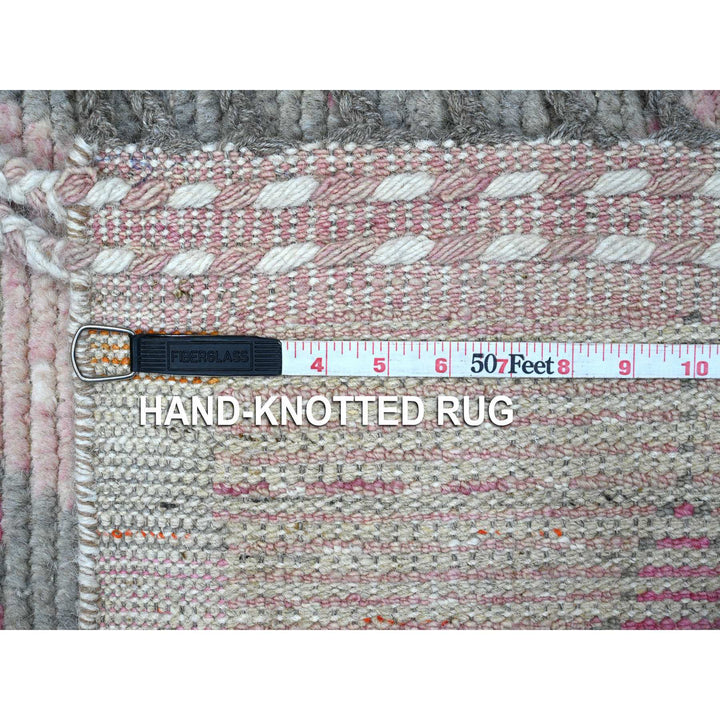 5'0" x 8'4" New Hand Knotted Pink Cotton Rectangle Oriental Rug - MOA10289205