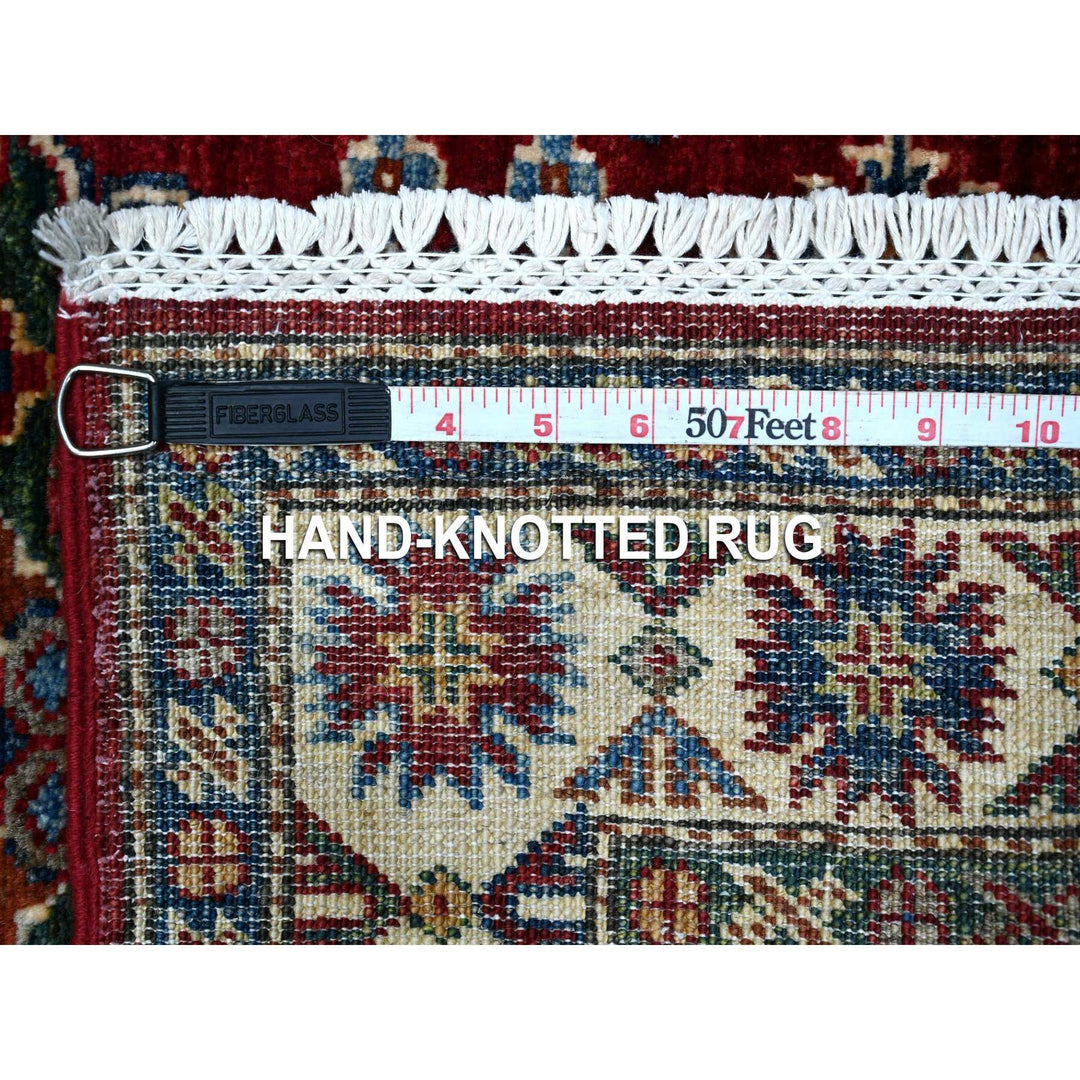 2'7" x 7'0" New Hand Knotted Red Wool Runner Oriental Rug - MOA10289222