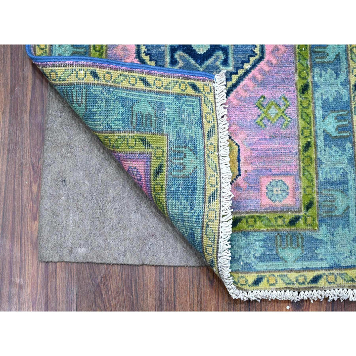 1'11" x 2'10" New Hand Knotted Pink Cotton Rectangle Oriental Rug - MOA10289244