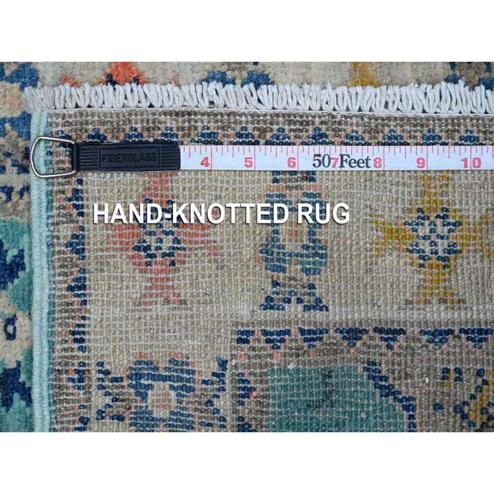 2'0" x 2'10" New Hand Knotted Blue Cotton Rectangle Oriental Rug - MOA10289247