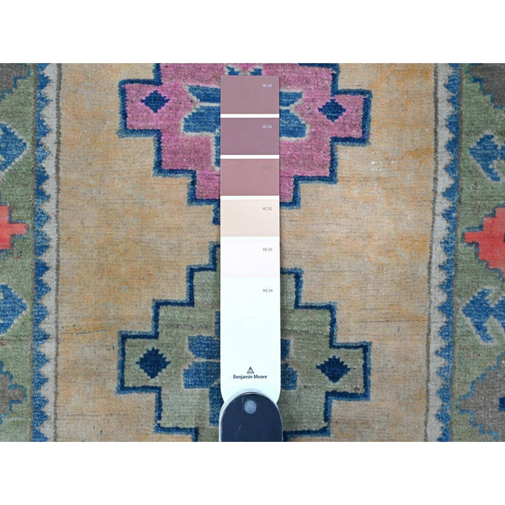 2'0" x 2'11" New Hand Knotted Pink Wool Rectangle Oriental Rug - MOA10289249