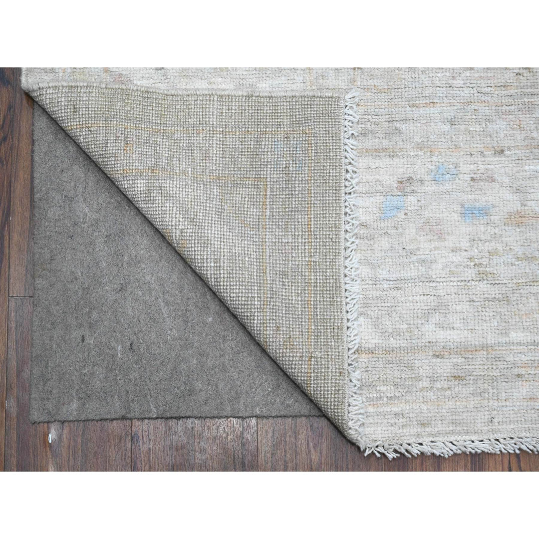 8'3" x 9'10" New Hand Knotted Grey Wool Rectangle Oriental Rug - MOA10289258