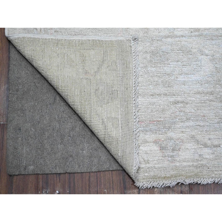 8'10" x 11'5" New Hand Knotted Grey Wool Rectangle Oriental Rug - MOA10289264