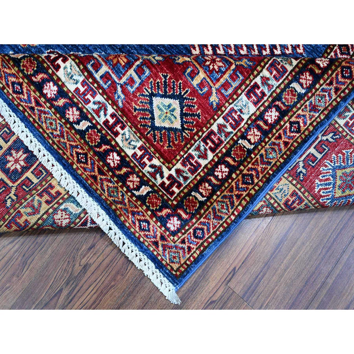 8'2" x 8'5" New Hand Knotted Blue Wool Square Oriental Rug - MOA10289275